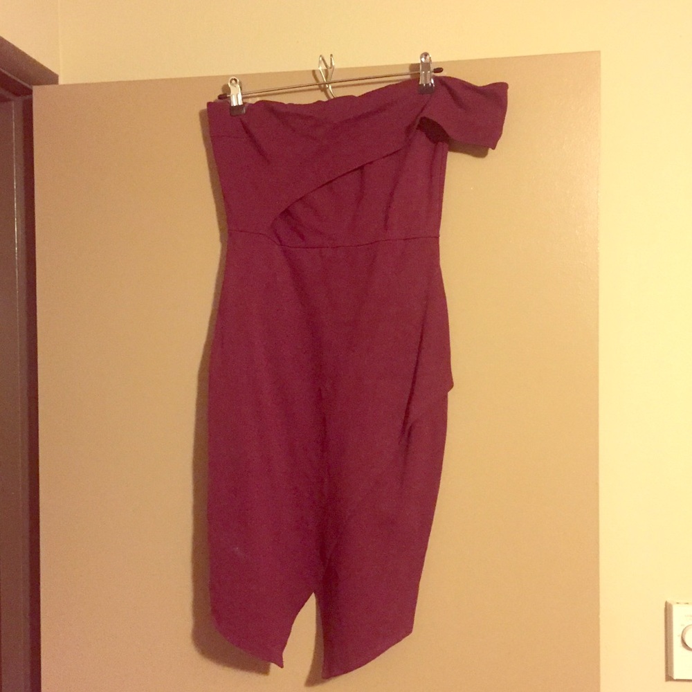 Red One Shoulder Bodycon Dress